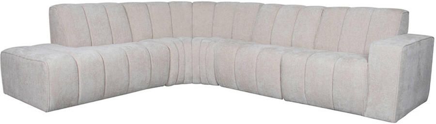 LABEL51 Vitoro Hoekbank Naturel Velvet Links Met Armleuning - Foto 2