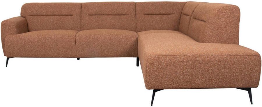 LABEL51 Bolzano Hoekbank Oranje Stof Rechts Met Armleuning - Foto 4