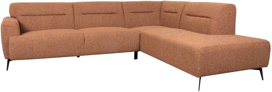 LABEL51 Bolzano Hoekbank Oranje Stof Rechts Met Armleuning - Foto 3