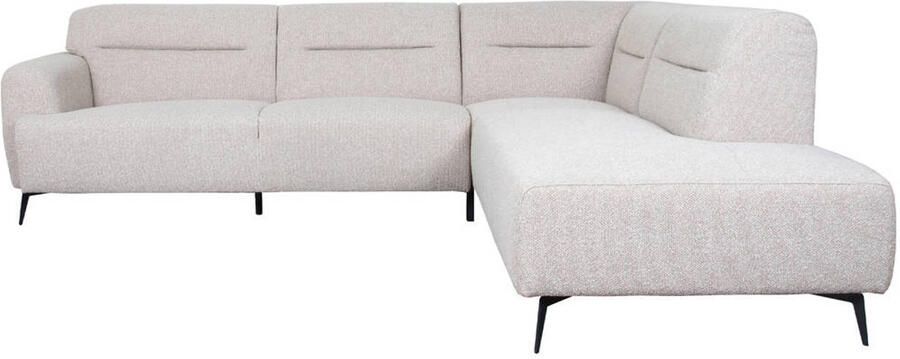 LABEL51 Bolzano Hoekbank Naturel Stof Rechts Met Armleuning - Foto 4