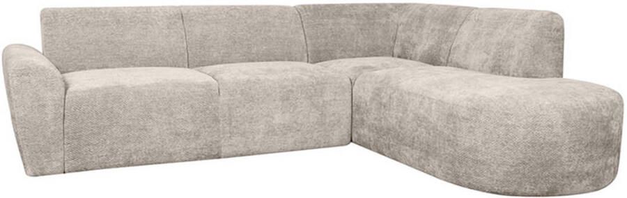 LABEL51 Espen Hoekbank Naturel Velvet Rechts Met Armleuning - Foto 2