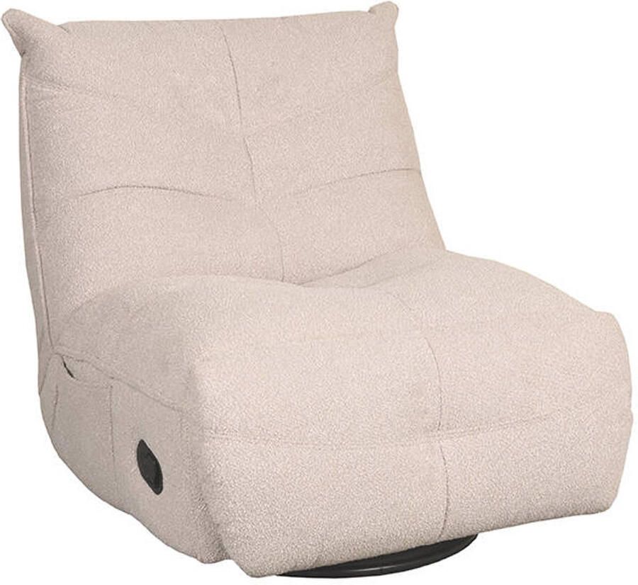 LABEL51 Take It Easy Fauteuil Naturel Stof One Size Draaibaar - Foto 4