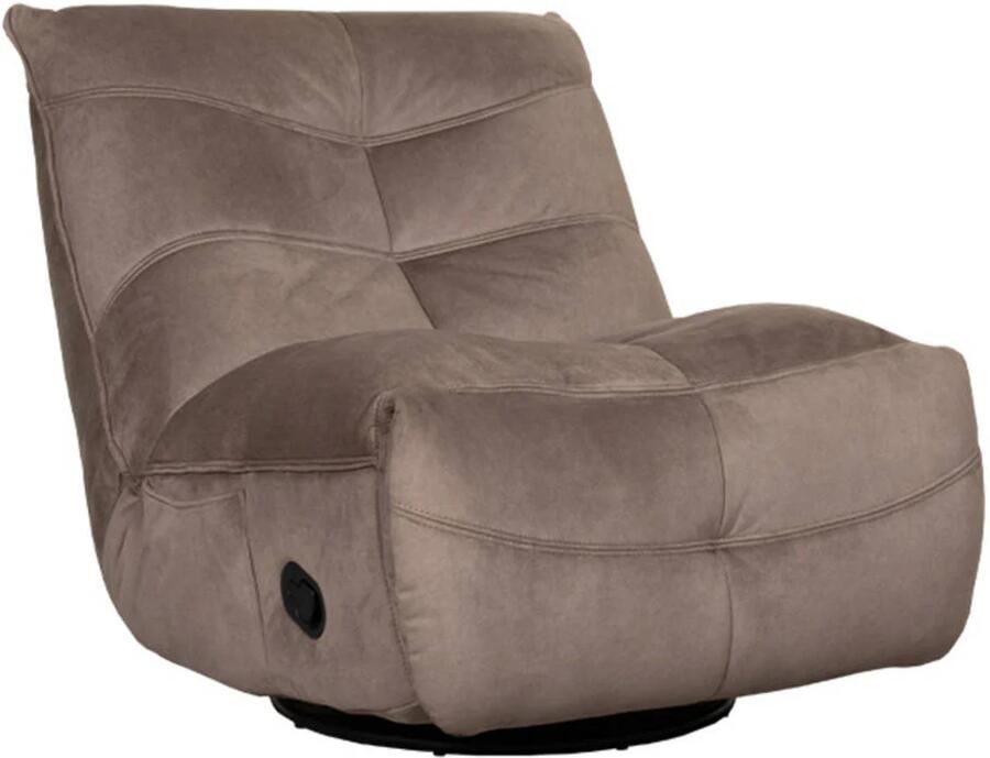 LABEL51 I_Take It Easy Fauteuil BRUIN Velvet One Size Draaibaar - Foto 2