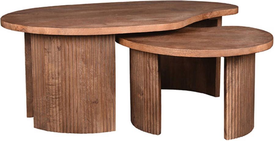 LABEL51 salontafel (58x58Â cm) Espresso Timon