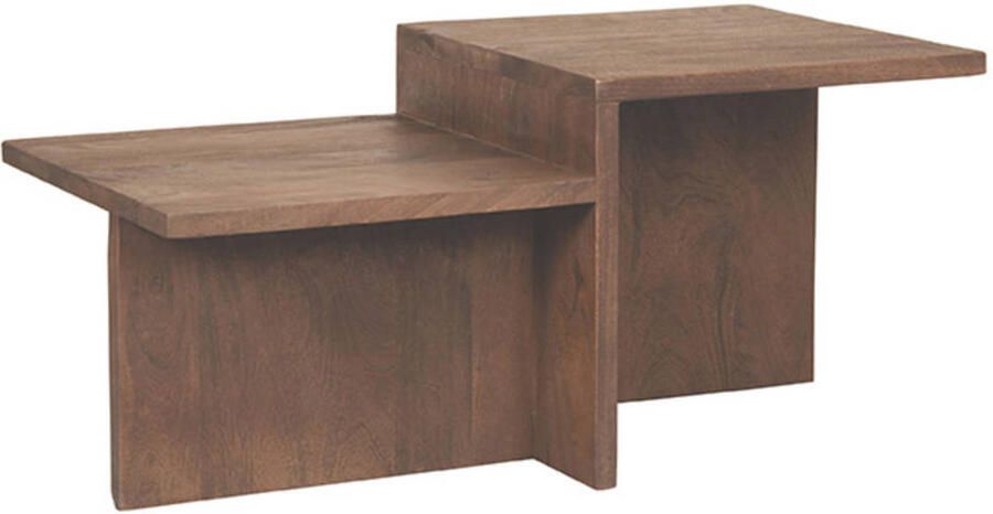 Label51 Salontafel Skip Espresso Mangohout 50x90x40 cm - Foto 4