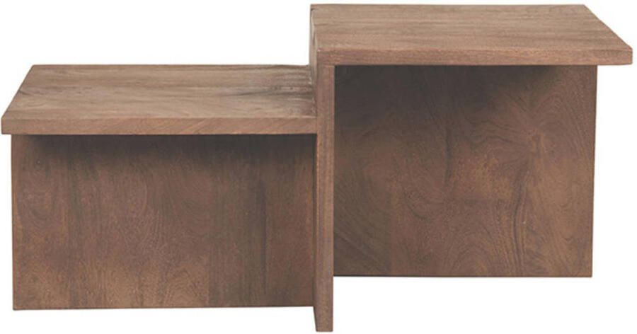 Label51 Salontafel Skip Espresso Mangohout 50x90x40 cm - Foto 2