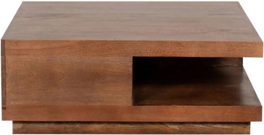 LABEL51 Square Salontafel Bruin Mangohout 80 cm - Foto 5