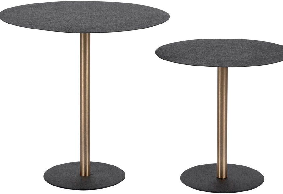 Leitmotiv Bijzettafel Dex Large Zwart 50x50x51cm Modern - Foto 2