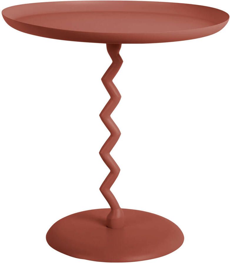 Leitmotiv Bijzettafel Zig Zag Medium Rode oker - Foto 2