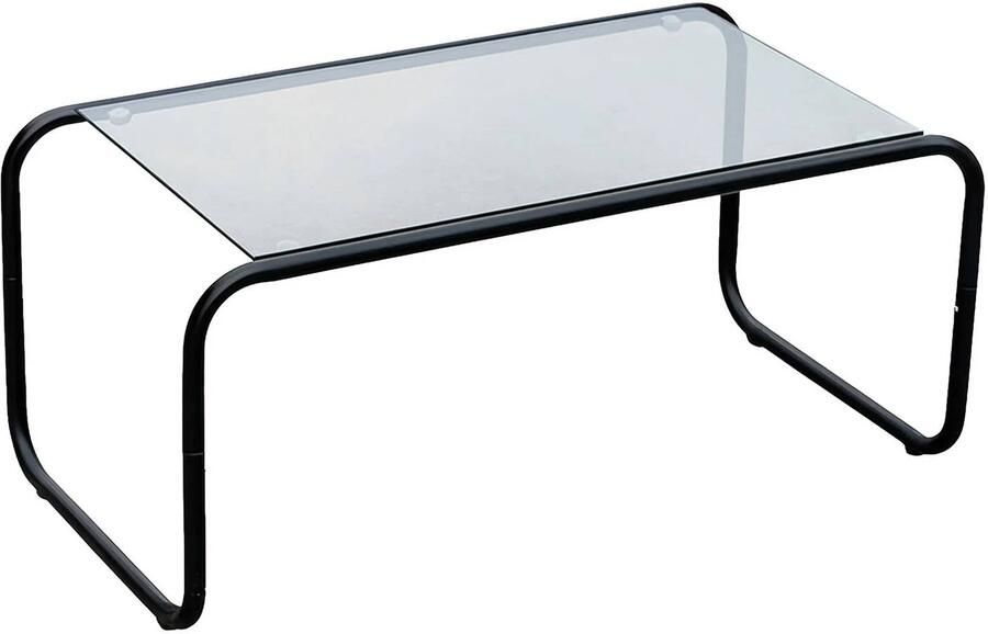 Leitmotiv Salontafel Ventana Zwart 80x40x36cm Modern