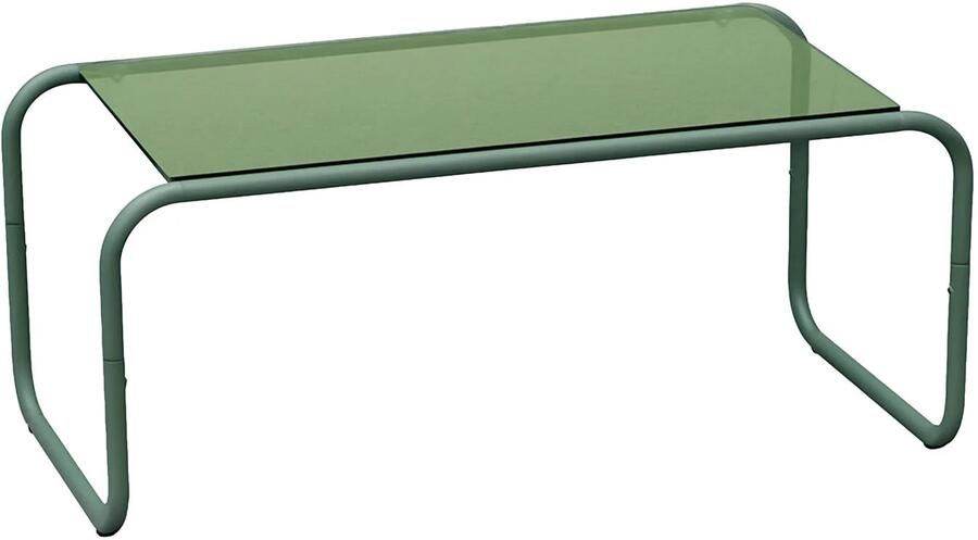 Leitmotiv Salontafel Ventana Jungle groen 80x40x36cm Modern