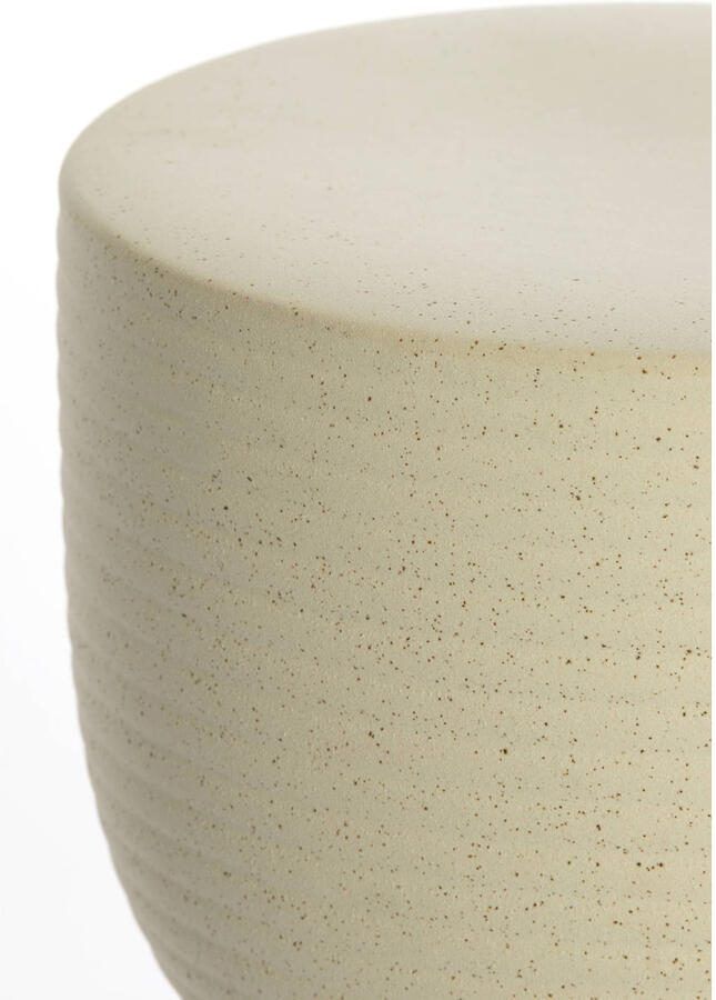 Light & Living Light&living Kruk Ø28 5x42 cm FINCA keramiek glans crème+bruin - Foto 2