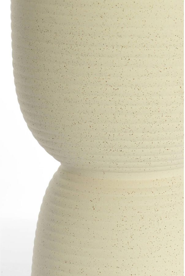 Light & Living Light&living Kruk Ø28 5x42 cm FINCA keramiek glans crème+bruin - Foto 6