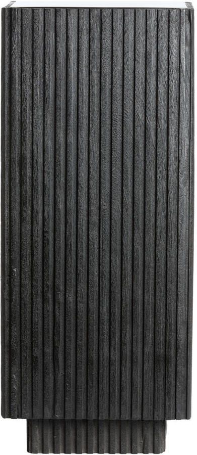 Light & Living Light&living Zuil 35x35x80 cm GATURA hout mat zwart+glas smoke - Foto 2