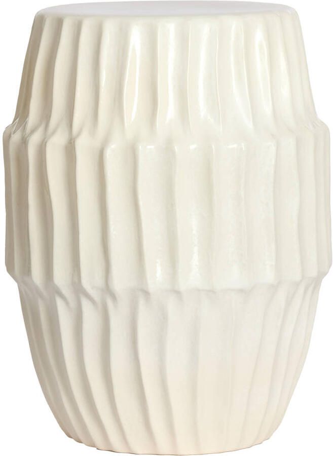 Light & Living Light&living Bijzettafel Ø40x52 cm ISILI keramiek mat wit - Foto 2