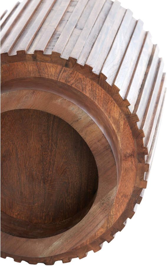 Light & Living Ronde Bijzettafel Kiyose Acaciahout 33cm Bruin - Foto 2