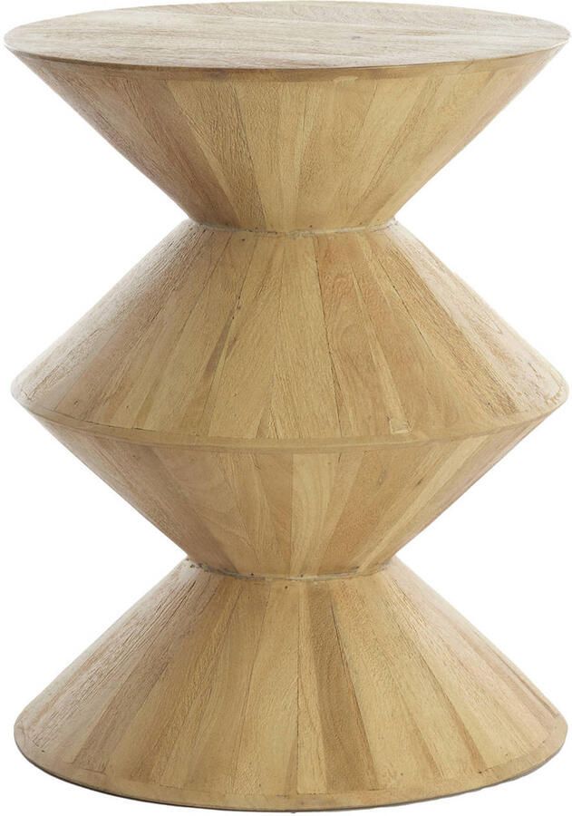 Light & Living Light&living Bijzettafel Ø40x50 cm LARUS mango hout naturel - Foto 3