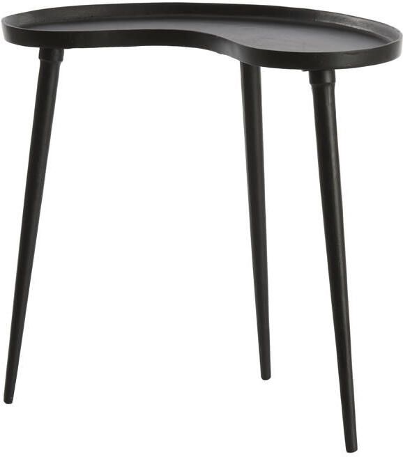 Light & Living Bijzettafel Lienz 53 x 30cm Mat Zwart Rond - Foto 3