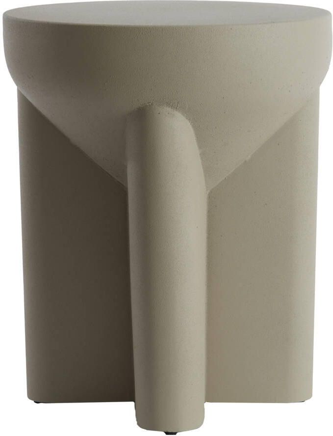 Light & Living Light&living Bijzettafel Ø36x42 cm MIKADO mat licht grijs - Foto 3