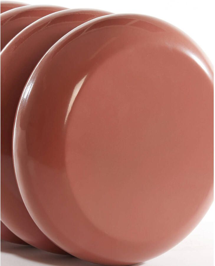 Light & Living Bijzettafel Mirogi Rood Ø30cm Modern