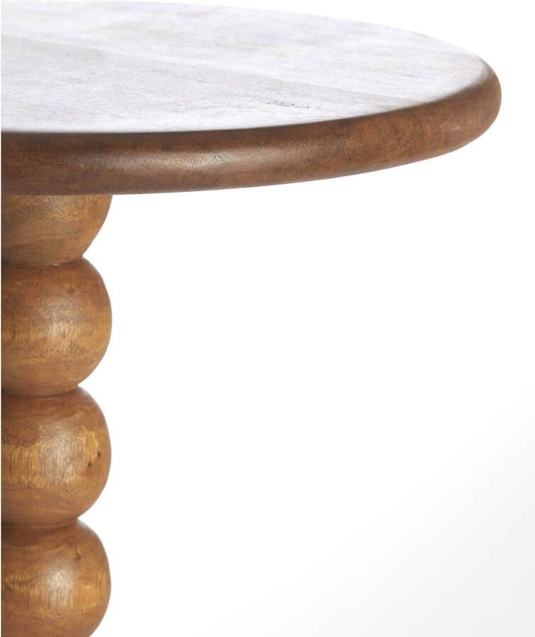 Light & Living Bijzettafel Veglio Lichtbruin Ø35cm Modern - Foto 3