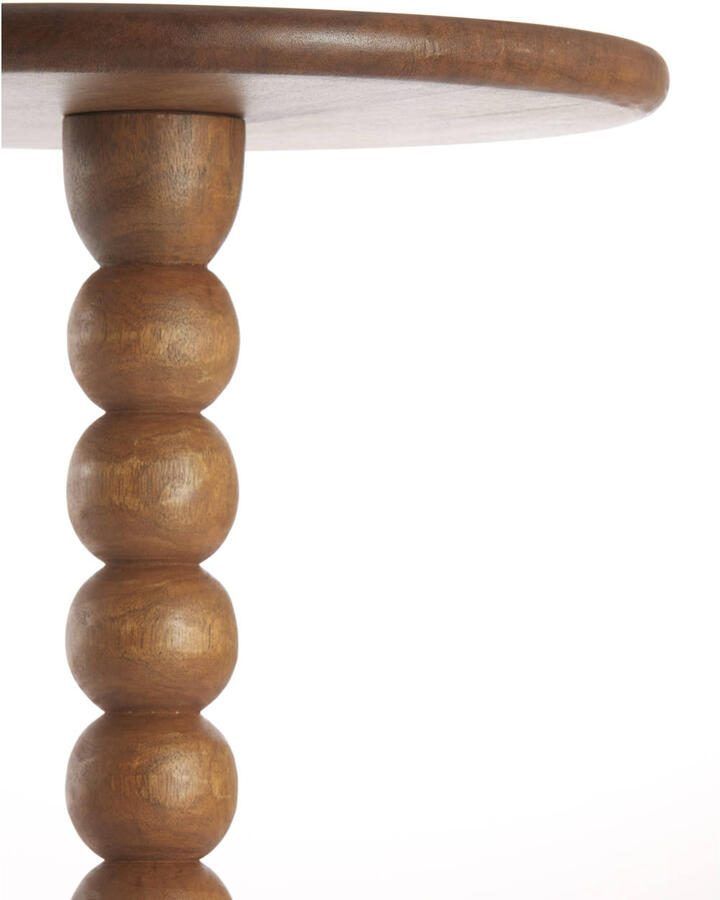 Light & Living Bijzettafel Veglio Lichtbruin Ø35cm Modern - Foto 4