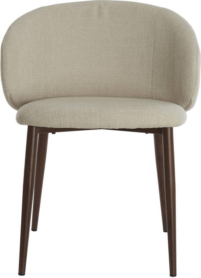 Light & Living Aluko eetkamerstoel crème+bruin