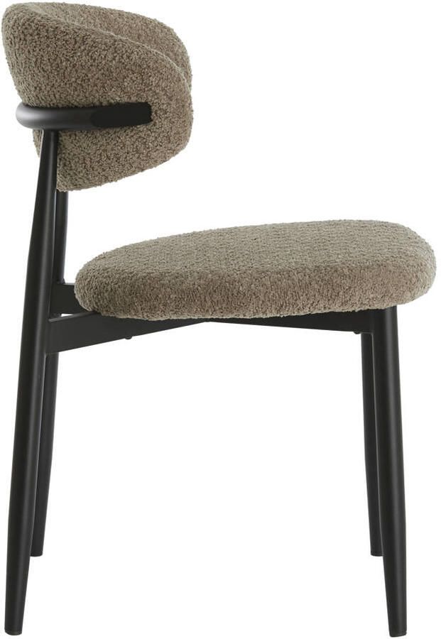 Light & Living Eetkamerstoel Eniola Chenille Taupe