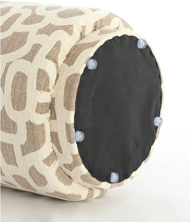 Light & Living Poef Davonte Bruin Ø40x44cm Bohemian - Foto 2