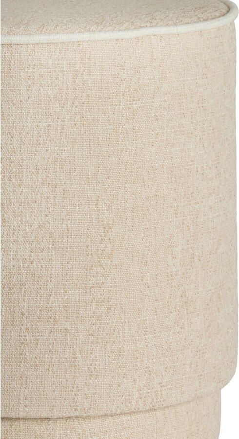 Light & Living Poef Rosin Beige Ø40x45cm Modern - Foto 3