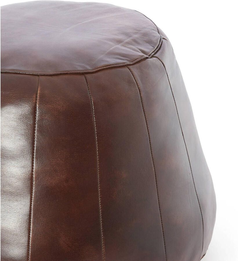 Light & Living Poef Dovio Bruin Ø56x42cm Bohemian - Foto 2