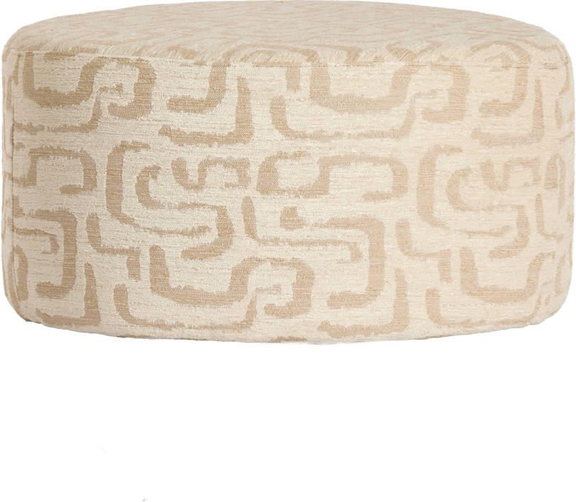 Light & Living Light&living Poef 68x68x35 cm LIBERIA beige+zand