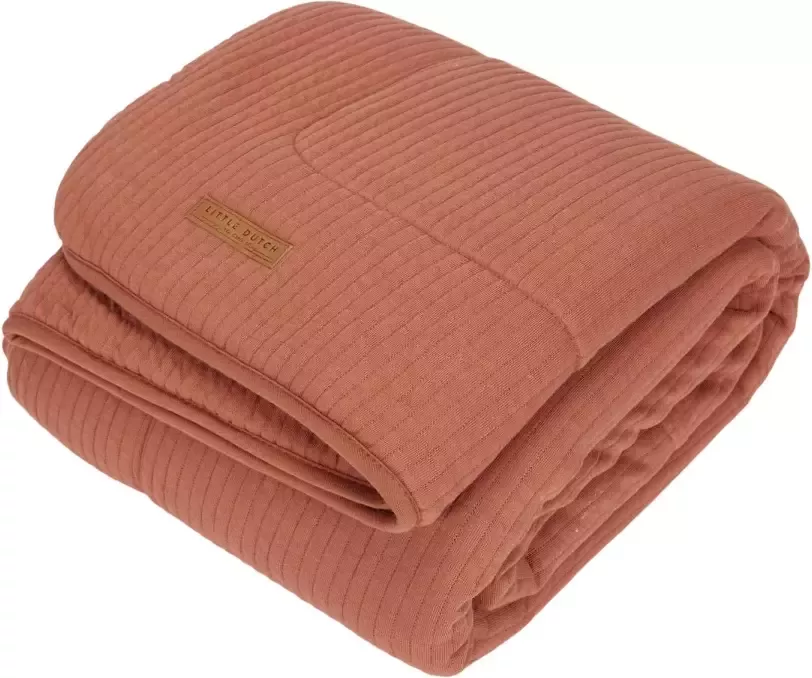 Little Dutch baby ledikantdeken 110x140 cm Pure & soft Pure Rust