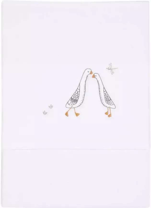Little Dutch baby ledikantlaken Little Goose geborduurd 110x140 cm