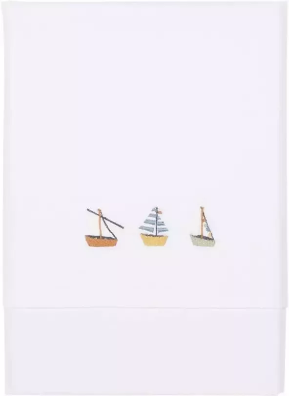 Little Dutch baby ledikantlaken Sailors Bay geborduurd 110x140 cm