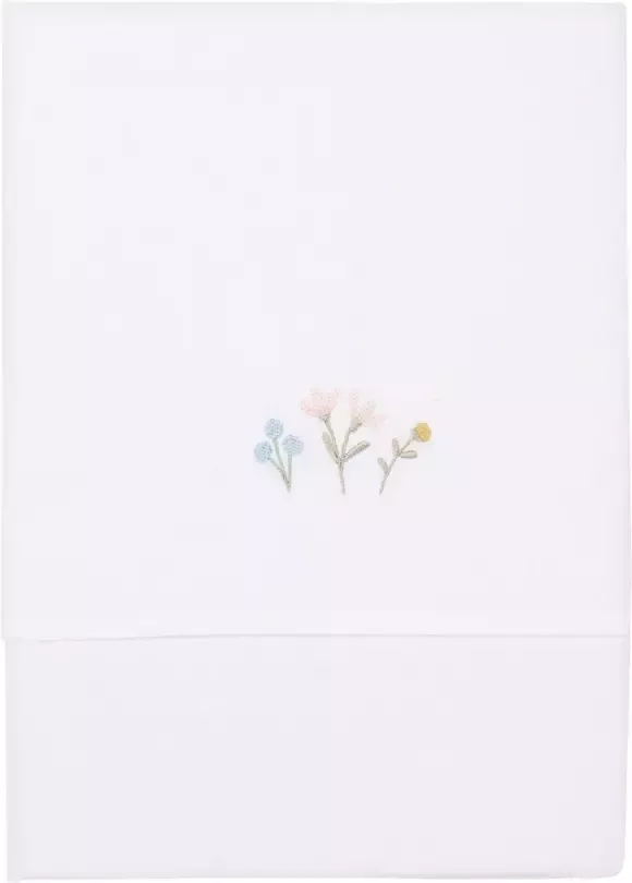 Little Dutch baby wieglaken Flowers & Butterflies geborduurd 70x100 cm