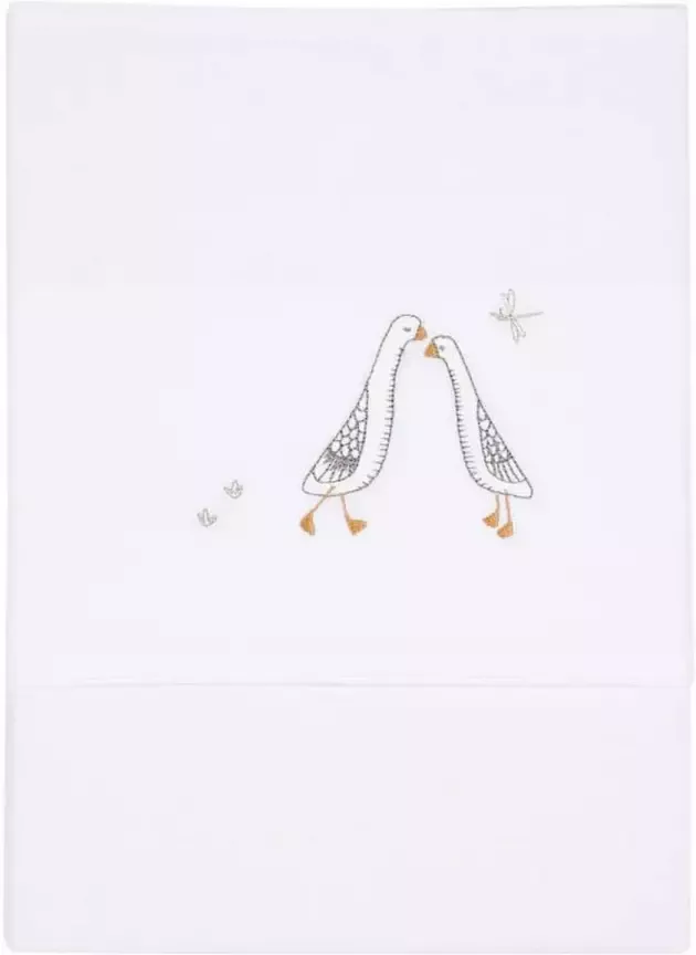 Little Dutch baby wieglaken Little Goose geborduurd 70x100 cm