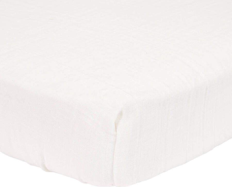 Little Dutch katoen hydrofiel wieghoeslaken Soft White - Foto 2