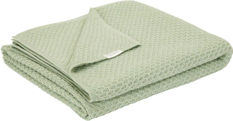 Little Dutch gebreide wiegdeken Pure Sage