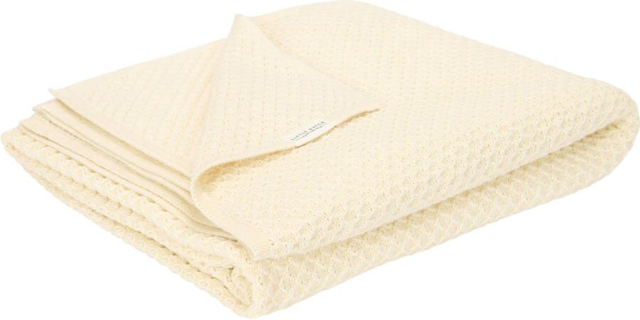 Little Dutch gebreide wiegdeken Pure Soft White