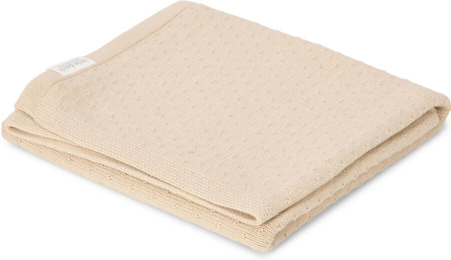 Little Dutch ledikantdeken gebreid Pure Soft Beige - Foto 3