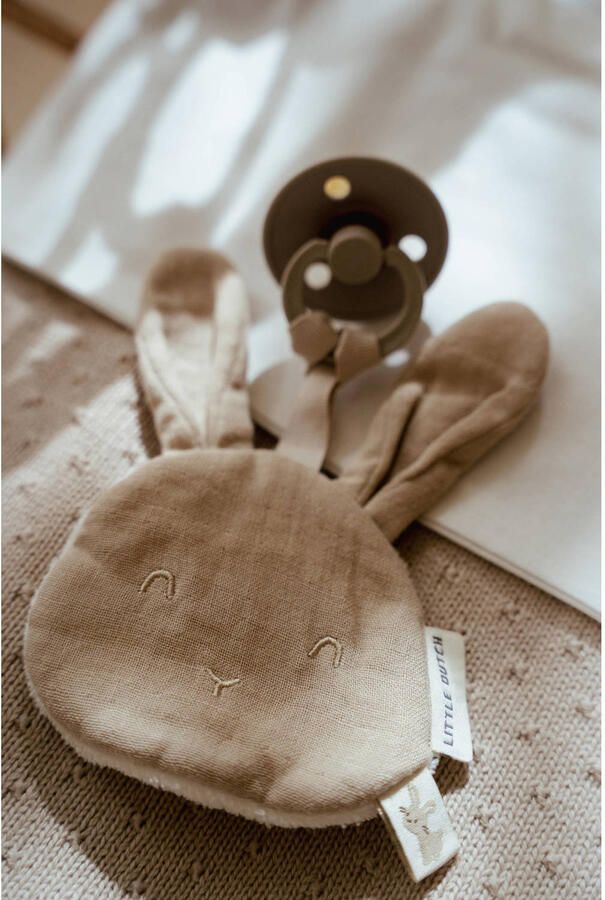 Little Dutch ledikantdeken gebreid fleece Pure Soft Beige - Foto 2