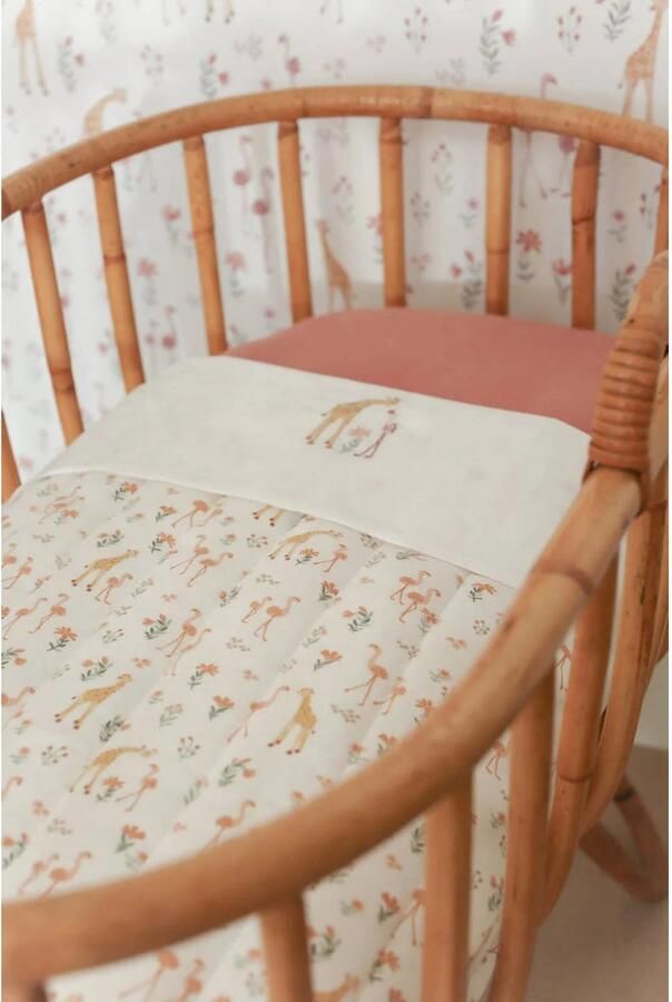 Little Dutch ledikantlaken Flamingo Wit (140x110 cm) - Foto 3
