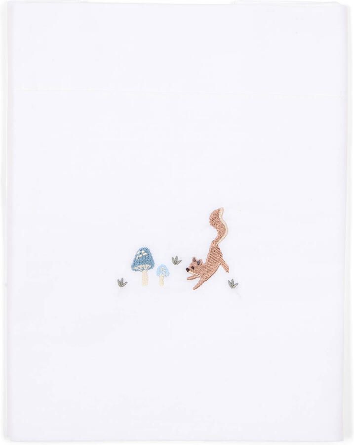 Little Dutch ledikantlaken geborduurd Paddenstoelen