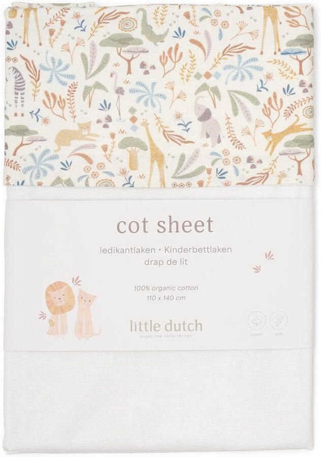 Little Dutch ledikantlaken Safari Wonders (140x110 cm) - Foto 2