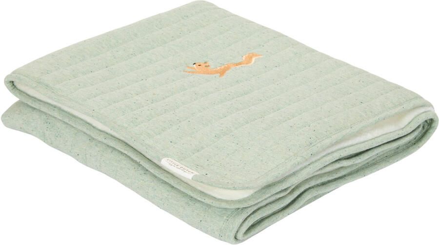 Little Dutch wiegdeken met fleece Pure Sage