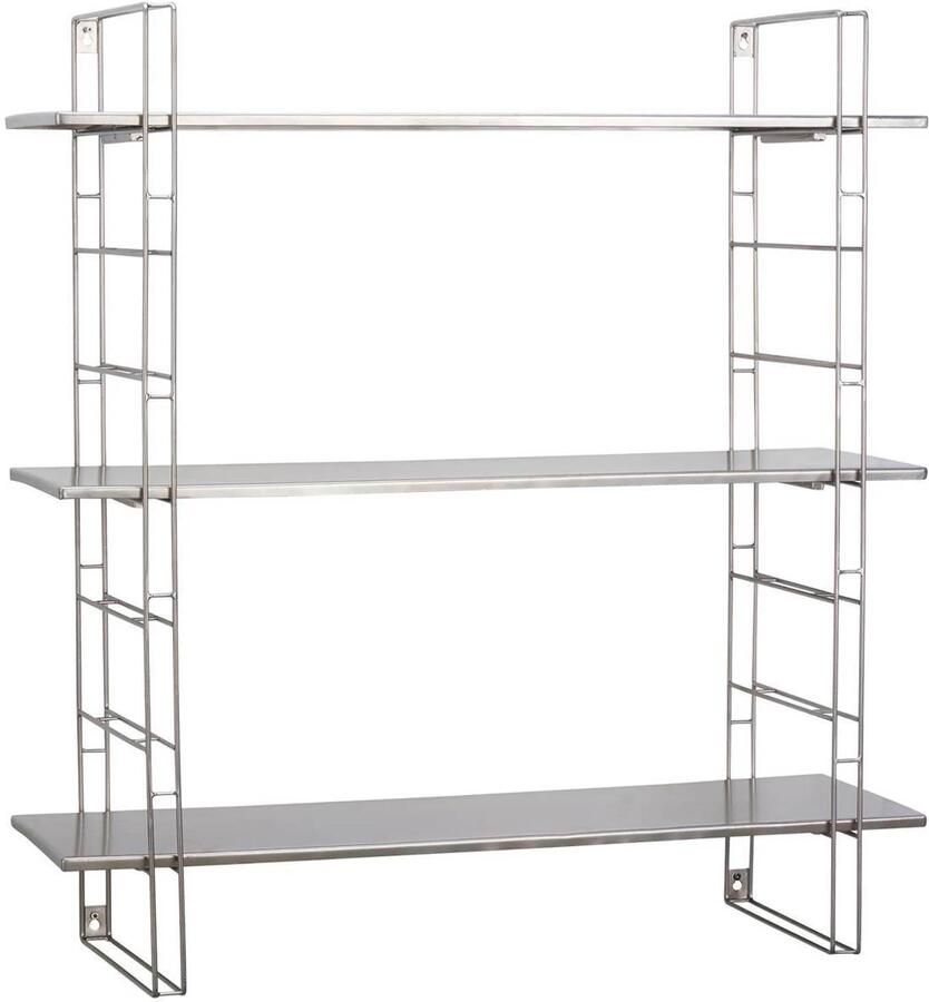 Madam Stoltz metalen wandrek (74x24x82 cm)