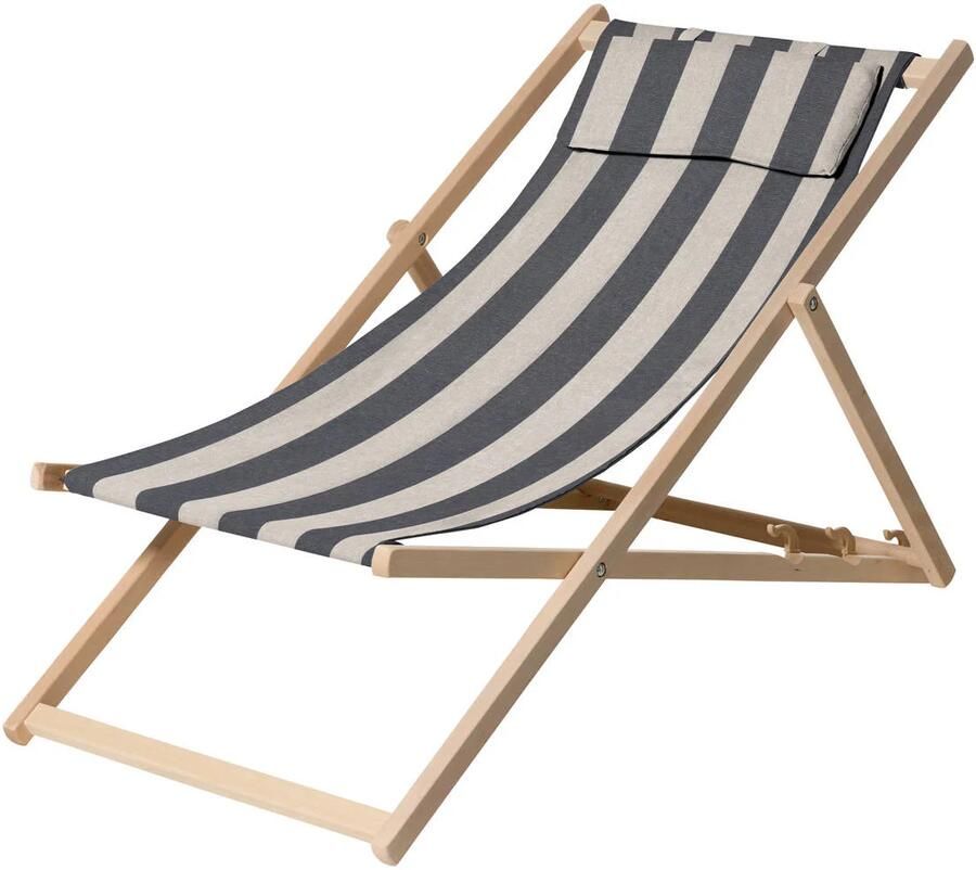 Madison houten strandstoel (120x55 cm)