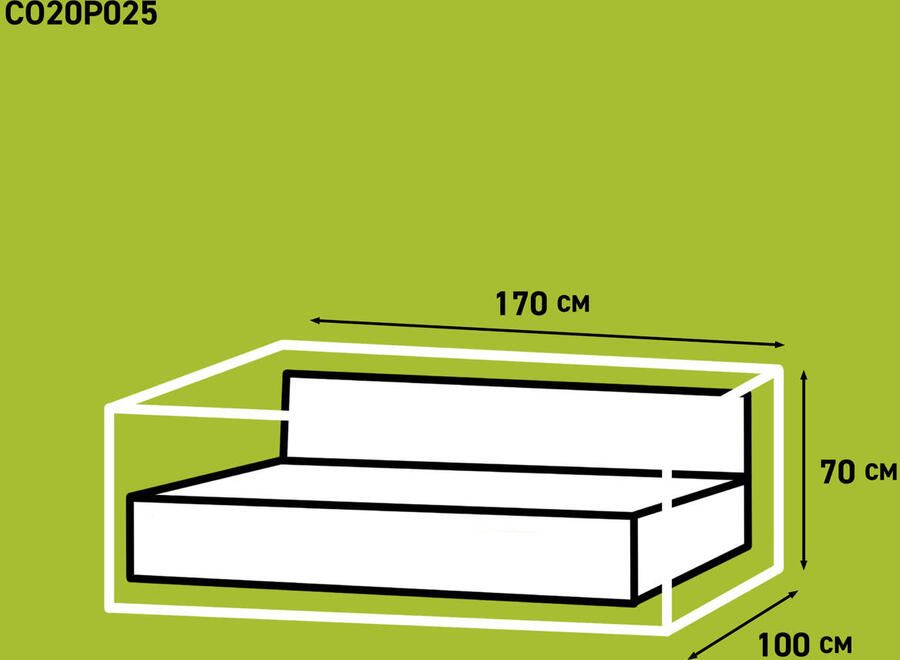 Madison loungesethoes (170x100xh70cm)