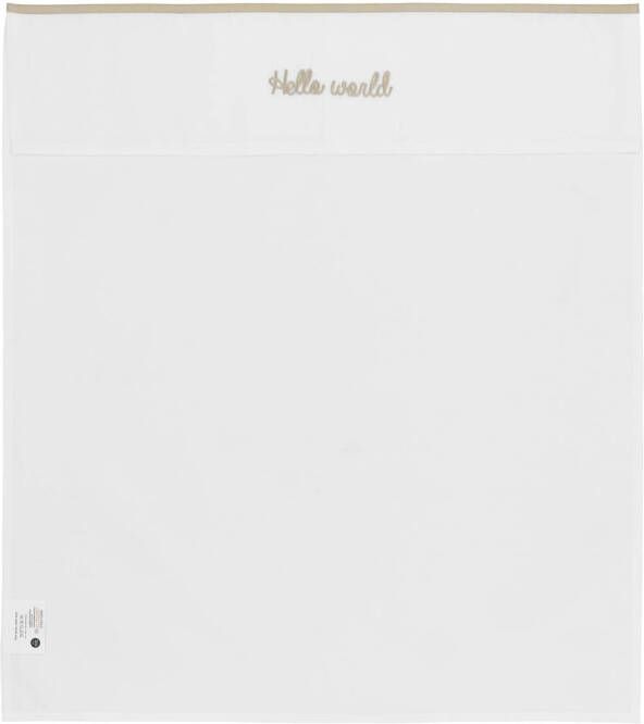 Meyco baby ledikantlaken Hello World 100x150 cm Sand - Foto 3
